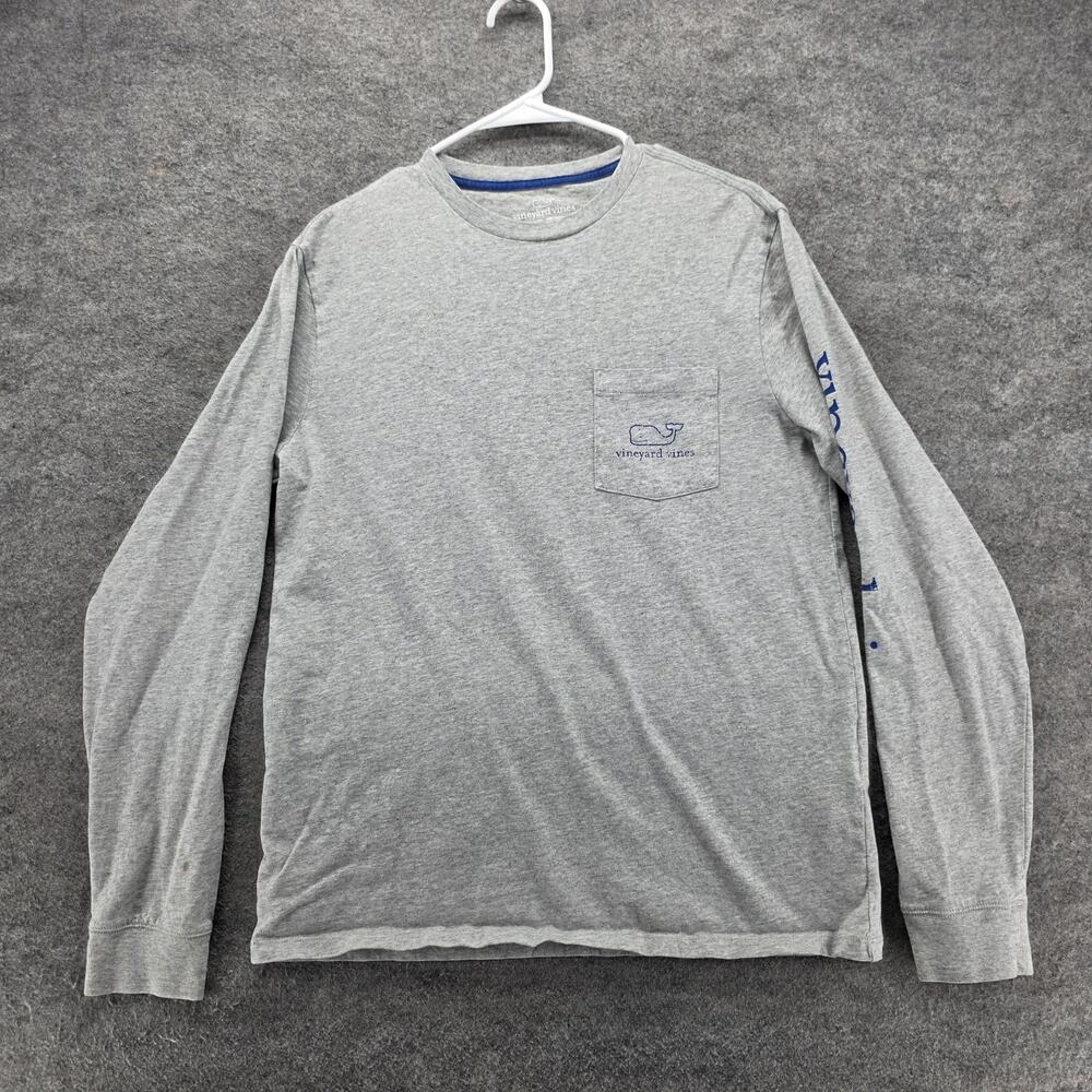 Vineyard Vines Shirt Mens Small Long Sleeve Whale Pocket Graphic